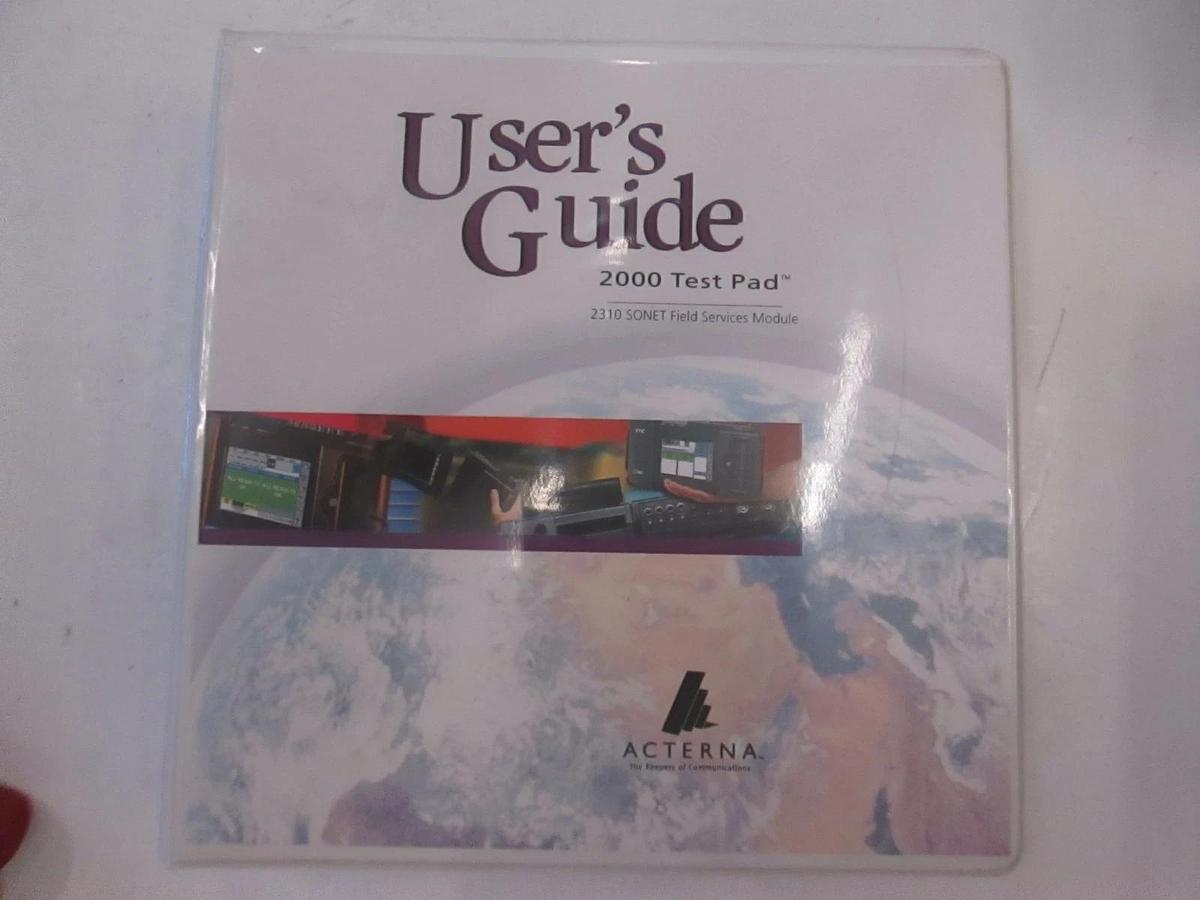 Used Acterna TestPad 2000 2310 SONET Field Service Module Reference Guide, Used