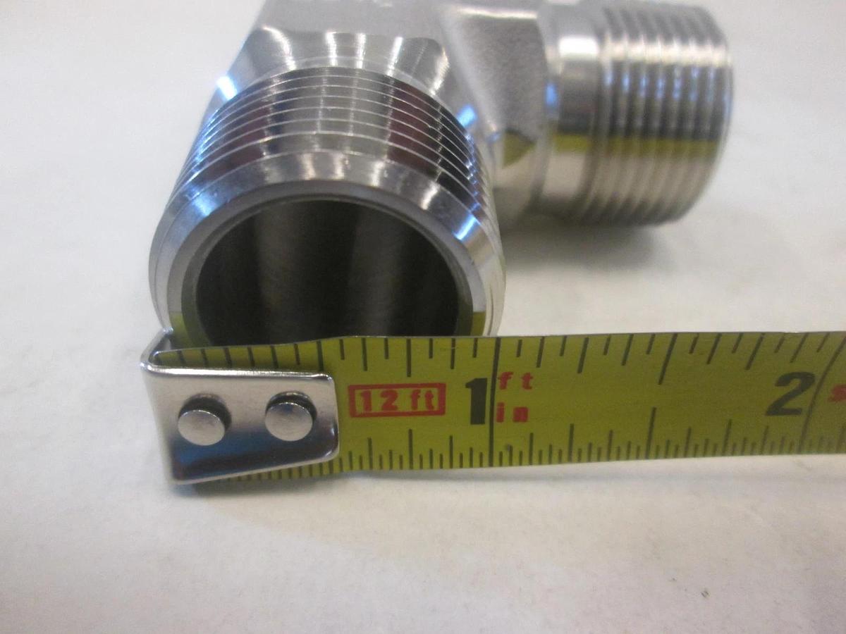 Parker, 12-12ME-SS, 1" 90 Degree SS Elbow Fitting, New