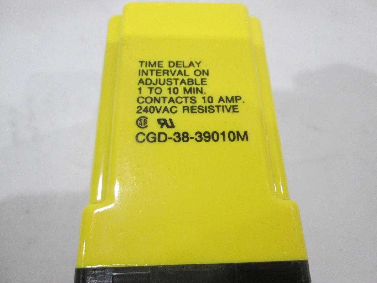 Used Potter & Brumfield, CGD-38-39010M, Time Delay Relay, 1-10Min, 240VAC, Used