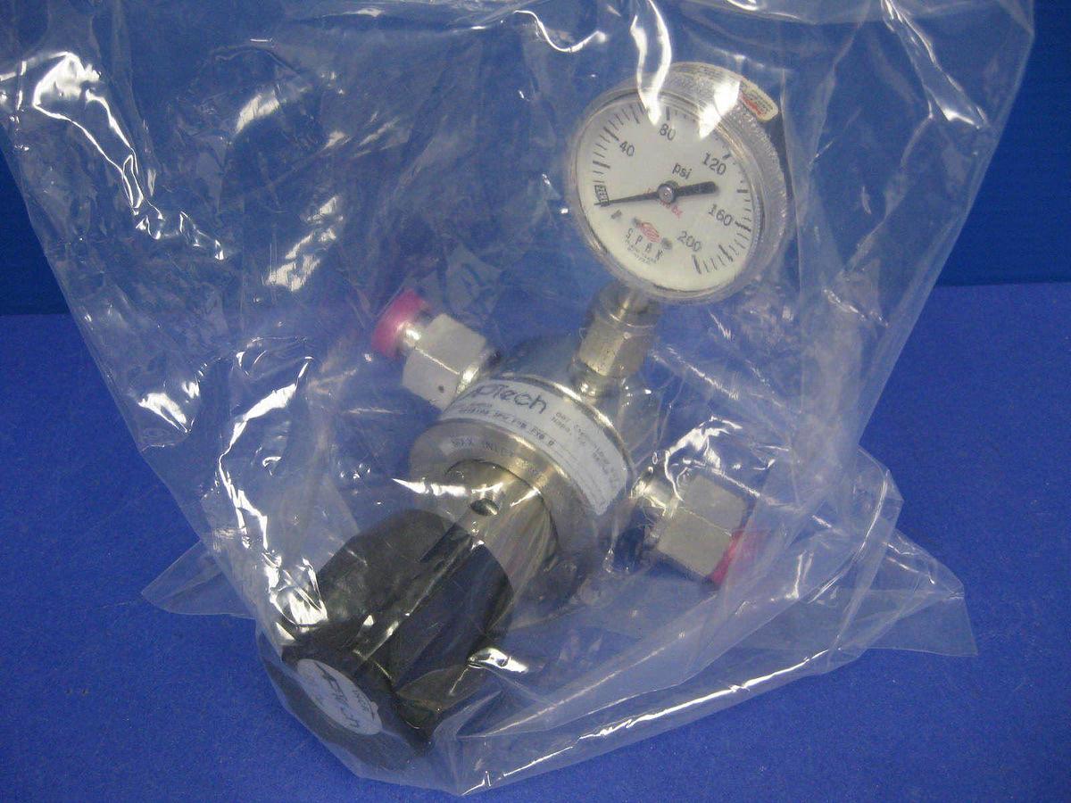 Used Aptech RegulatorAP1810S 3PW FV8 FV8 0 With Span Gauge 0-200 psi, Rfrb
