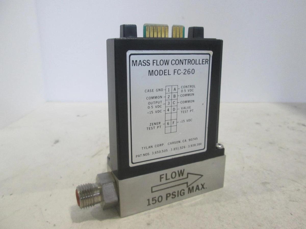 Used Tylan, FC-260KZ , Mass Flow Controller, 200 SCCM, BCL3, Used