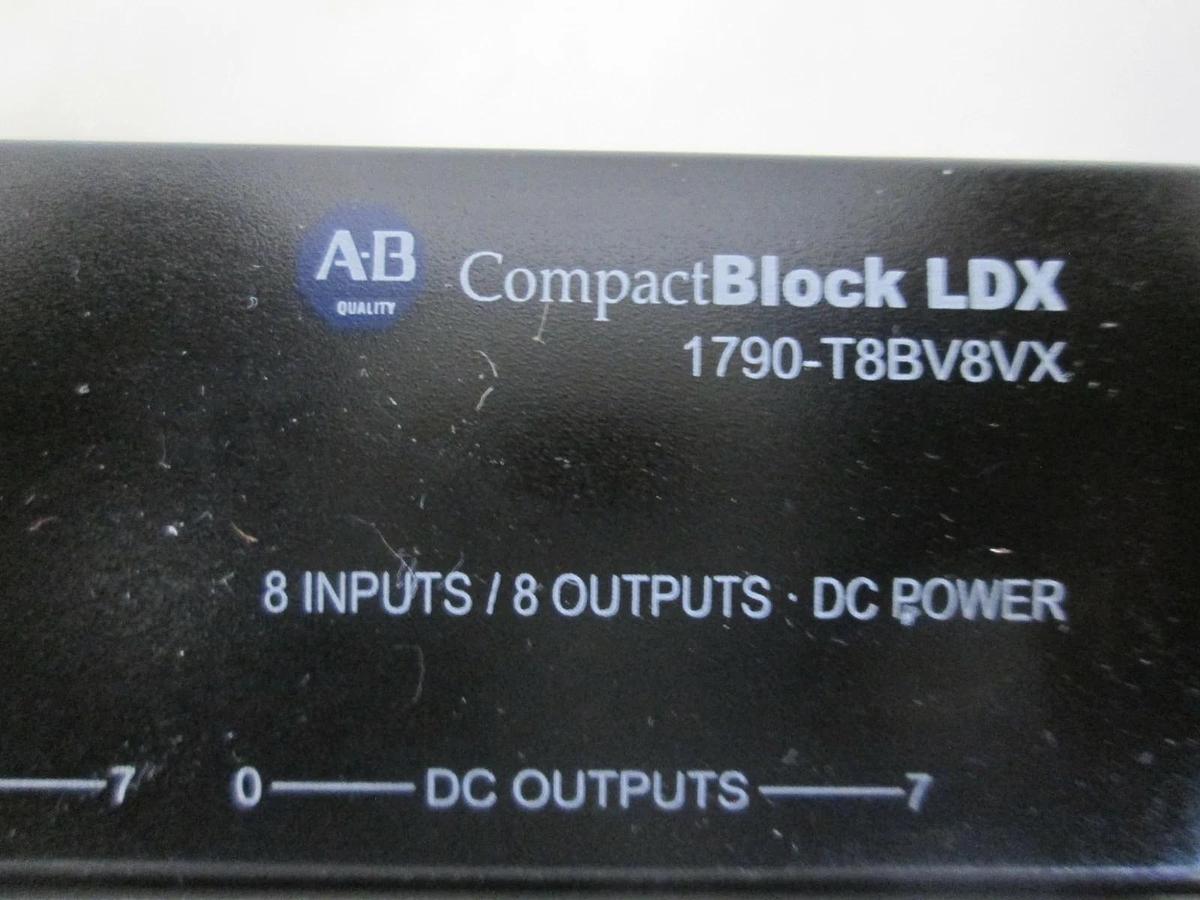Used Allen-Bradley, Compact Block LDX, 1790-T8BV8VX, Used