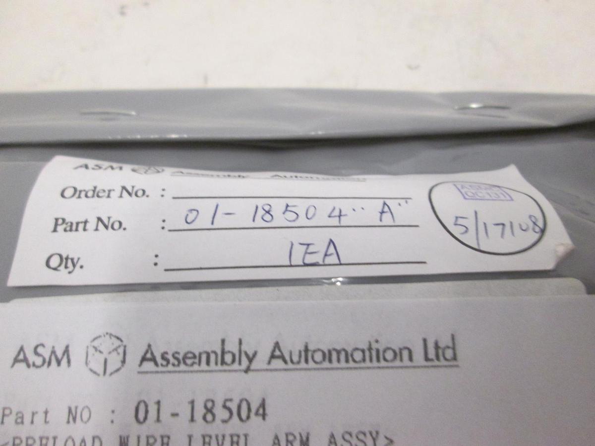 ASM, Preload Wire Level Arm Assy, 01-18504, New