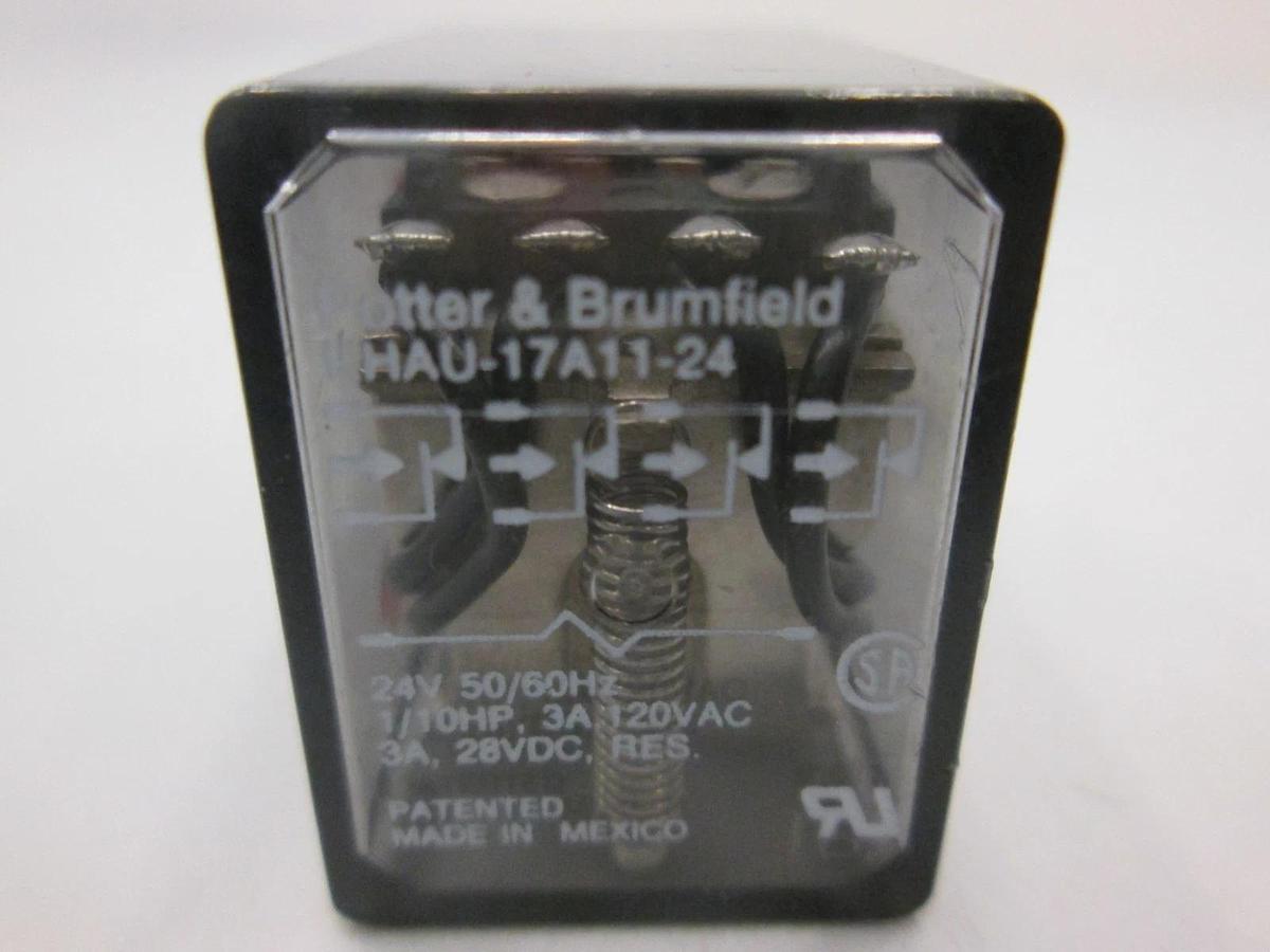Used Potter & Brumfield, KHAU-17A11-24, 24VDC Relay, Used