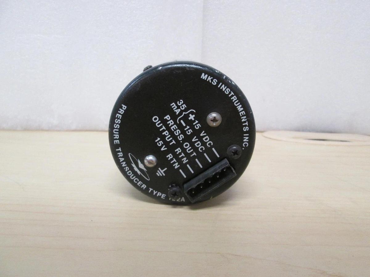 Used MKS Baratron, 122AA-01000BB, Transducer, 93185326A 1000 Torr, 1/2 FVCR, Used