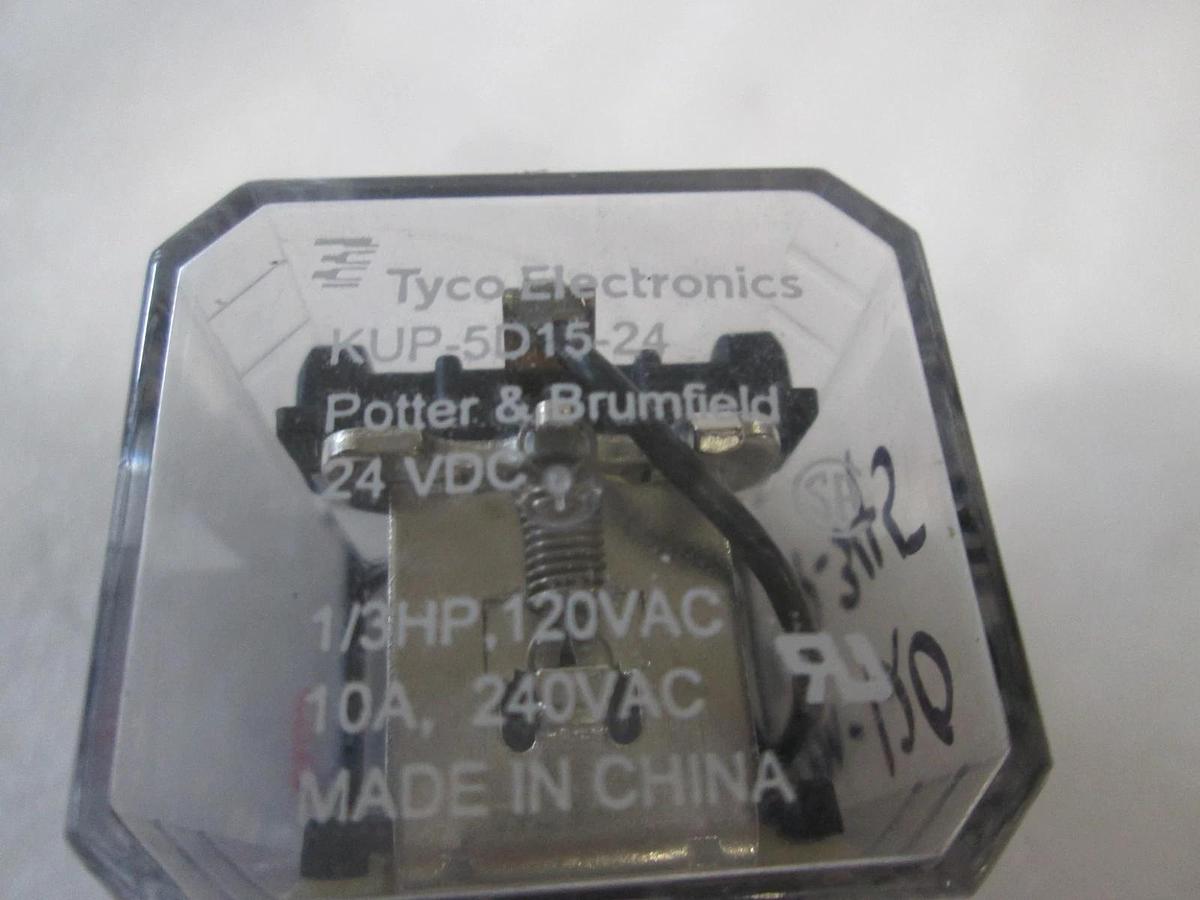 Used Potter & Brumfield, KUP-5D15-24 Relay w/ NDSQ-11A Socket, Used