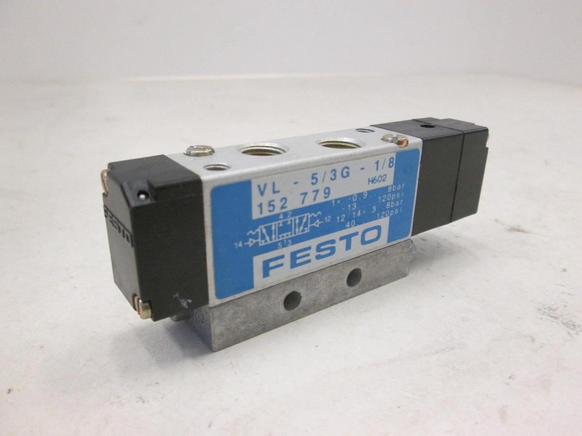 Used Festo, Solenoid Valve, VL-5/3G-1/8, Used