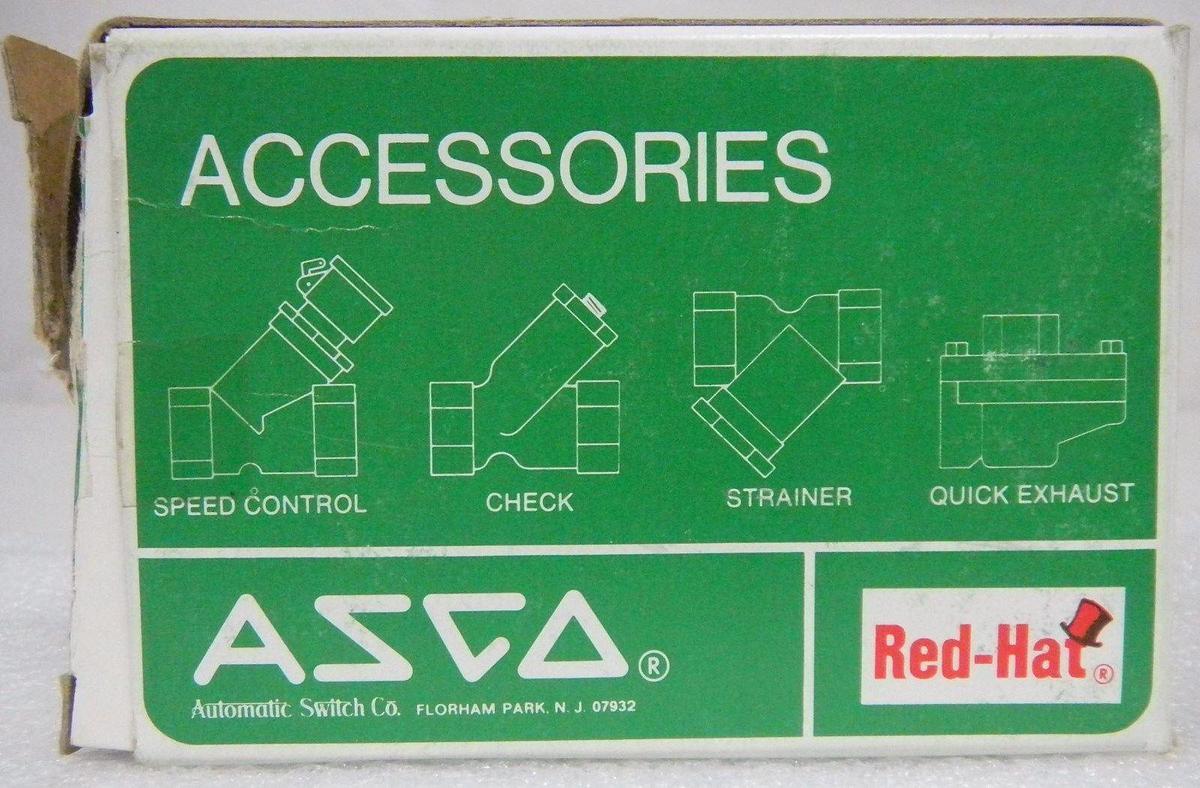Used Asco red hat US8030A17J Valve, 15.4 W, 1/2" Pipe, 120/60 Hz, NEW