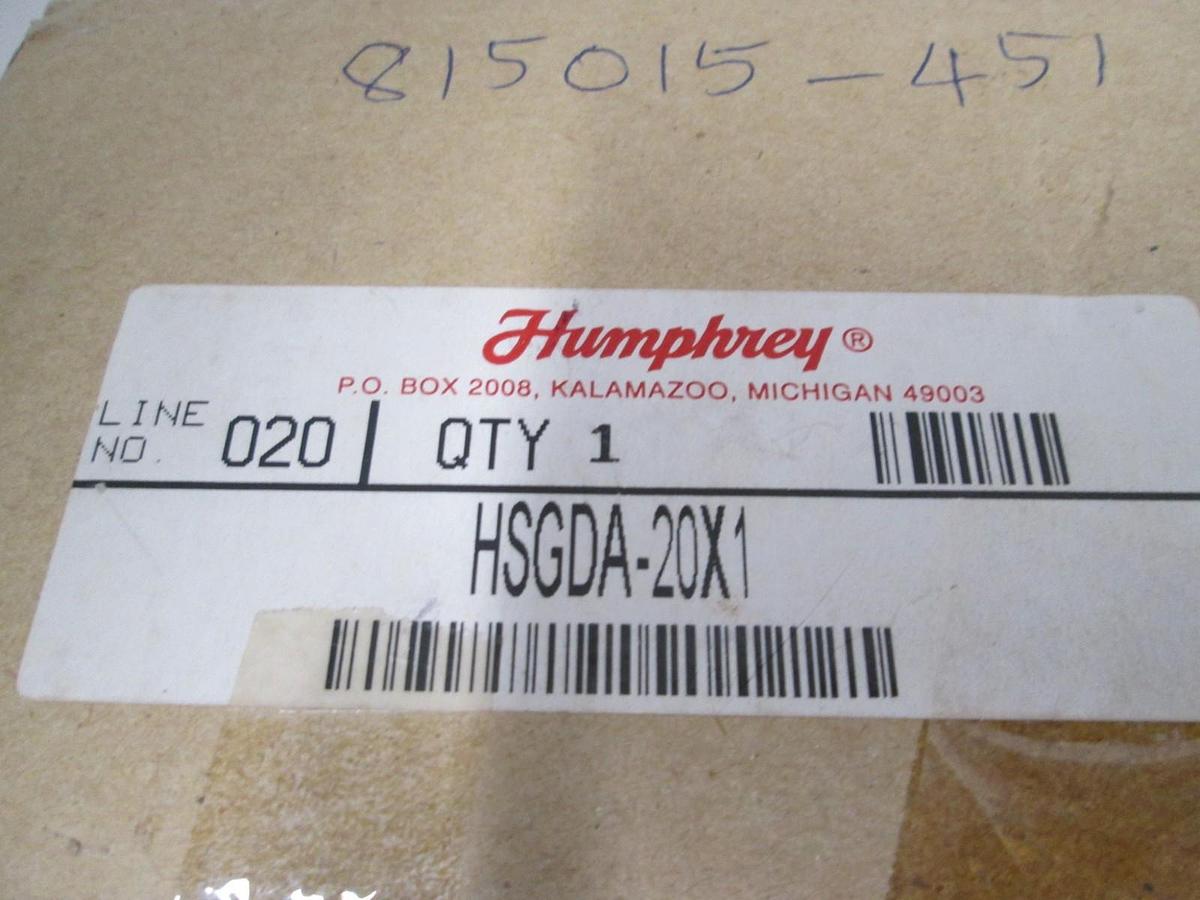 Humphrey, HSGDA-20X1, Air Cylinder Block, Double Acting, 20mm, New