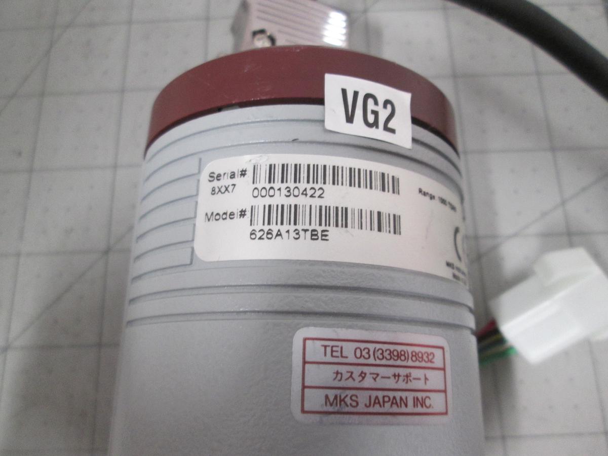 Used MKS Baratron, 626A13TBE, Type 626 Pressure Transducer 1000 Torr, Working