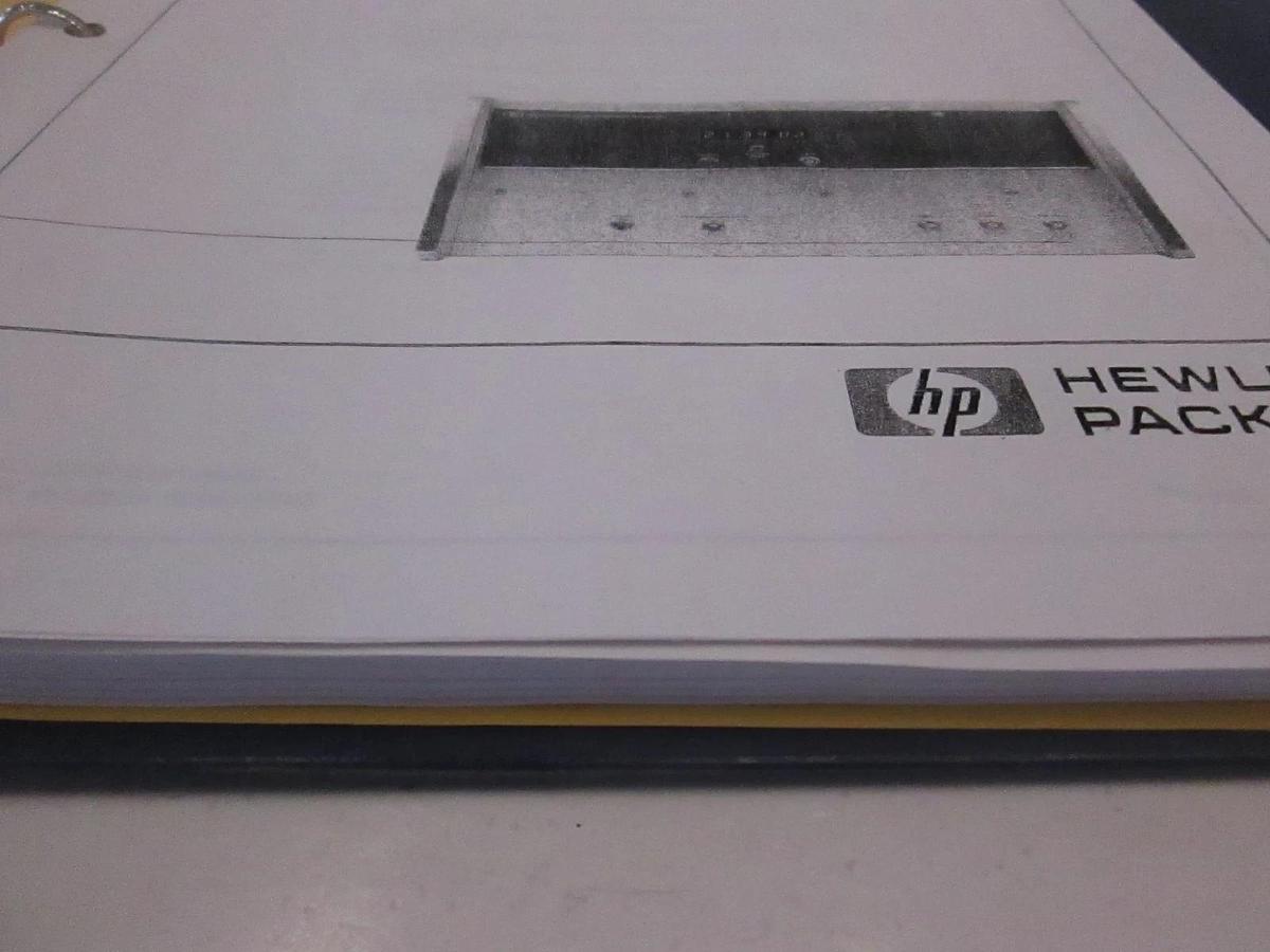Used HP 5061A Cesium Beam Frequency Standard Operating Note, Used