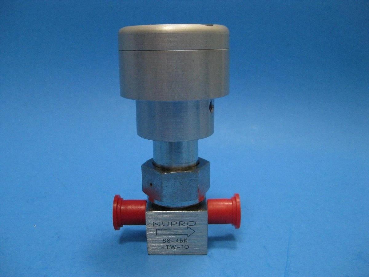 NUPRO Pneumatic Bellows Sealed Valve SS-4BK-TW-1O, Butt Weld Ends