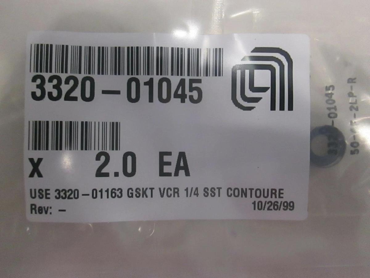 Used AMAT, Gasket VCR 1/4 SST Contoure, 3320-01045, Used, Lot of 2