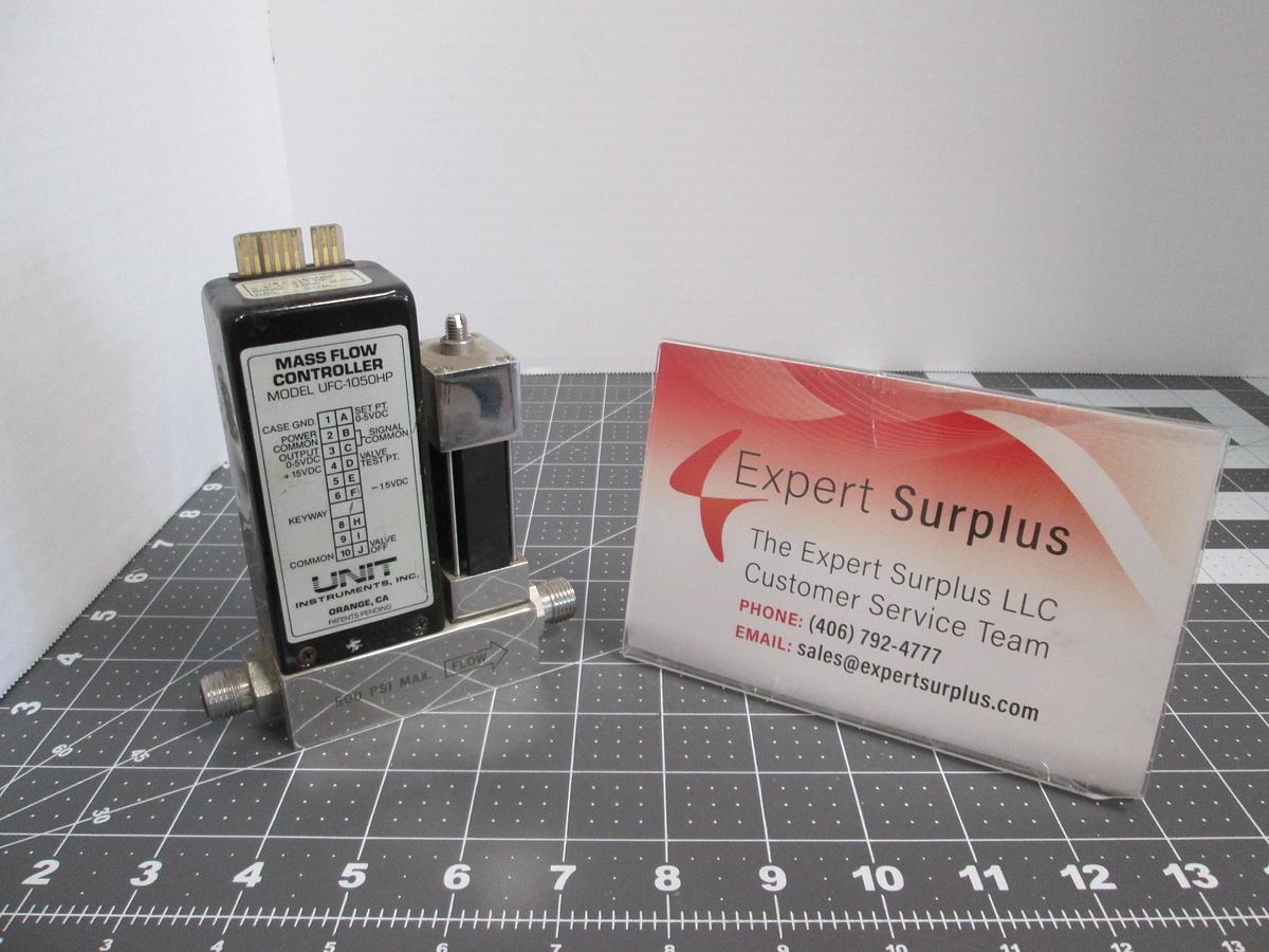 Used UNIT Instruments UFC-1050HP Mass Flow Controller MFC SiH4 1000 SCCM 1/4" VCR