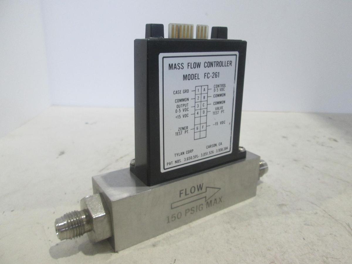 Used Tylan, FC-261V,  Mass Flow Controller, 10 SLPM, H2, Used