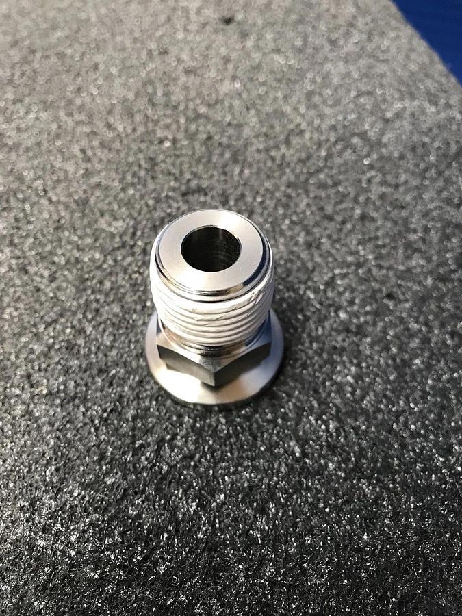 Used Nor-Cal  NW-16-1/2-MPT Adapter, NW16 x 1/2" MNPT, Lot of 4 Used