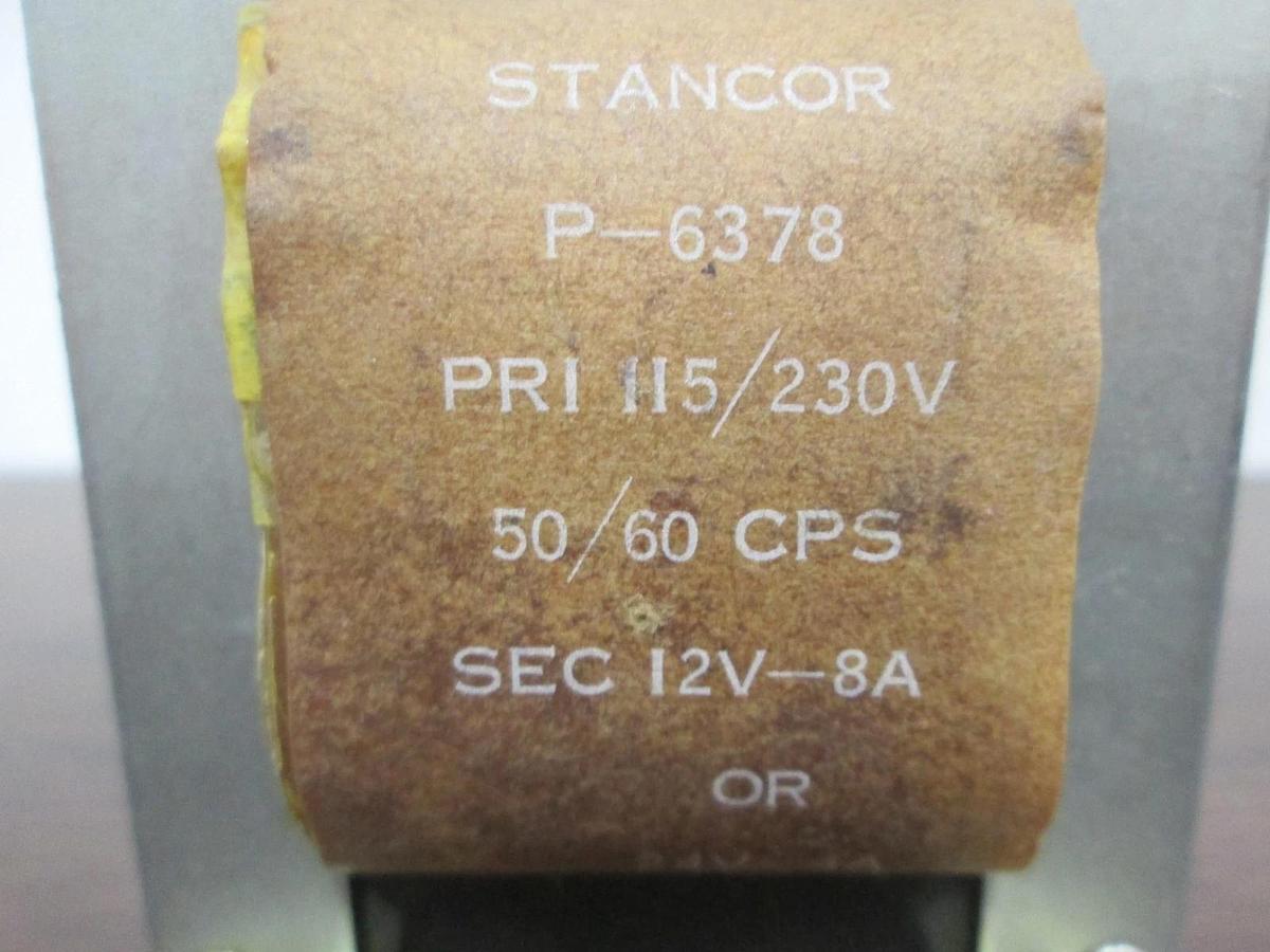 Used Stancor, P-6378, Power Transformer, 12V-8A, Used