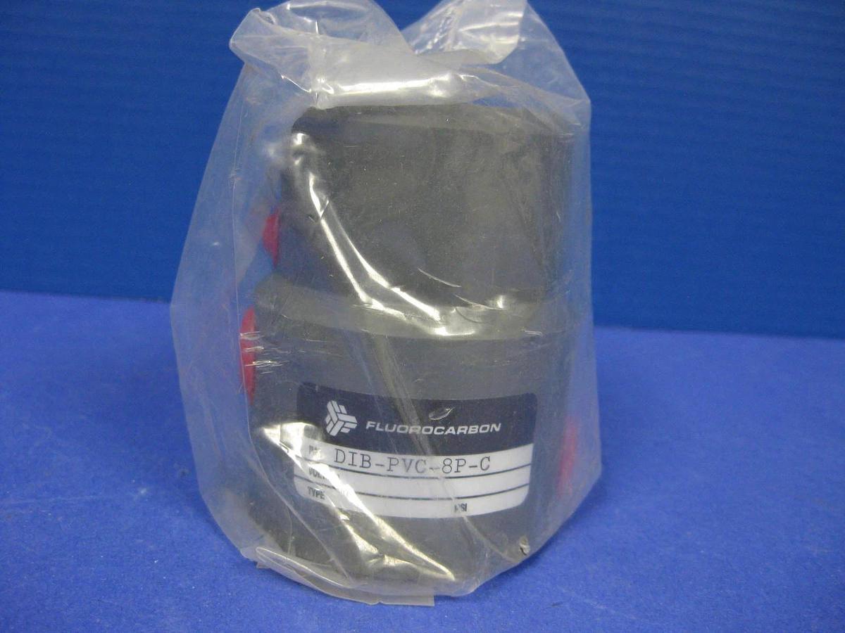 Fluorocarbon DIB-PVC-8P-C Pneumatic Valve, Normally Closed New