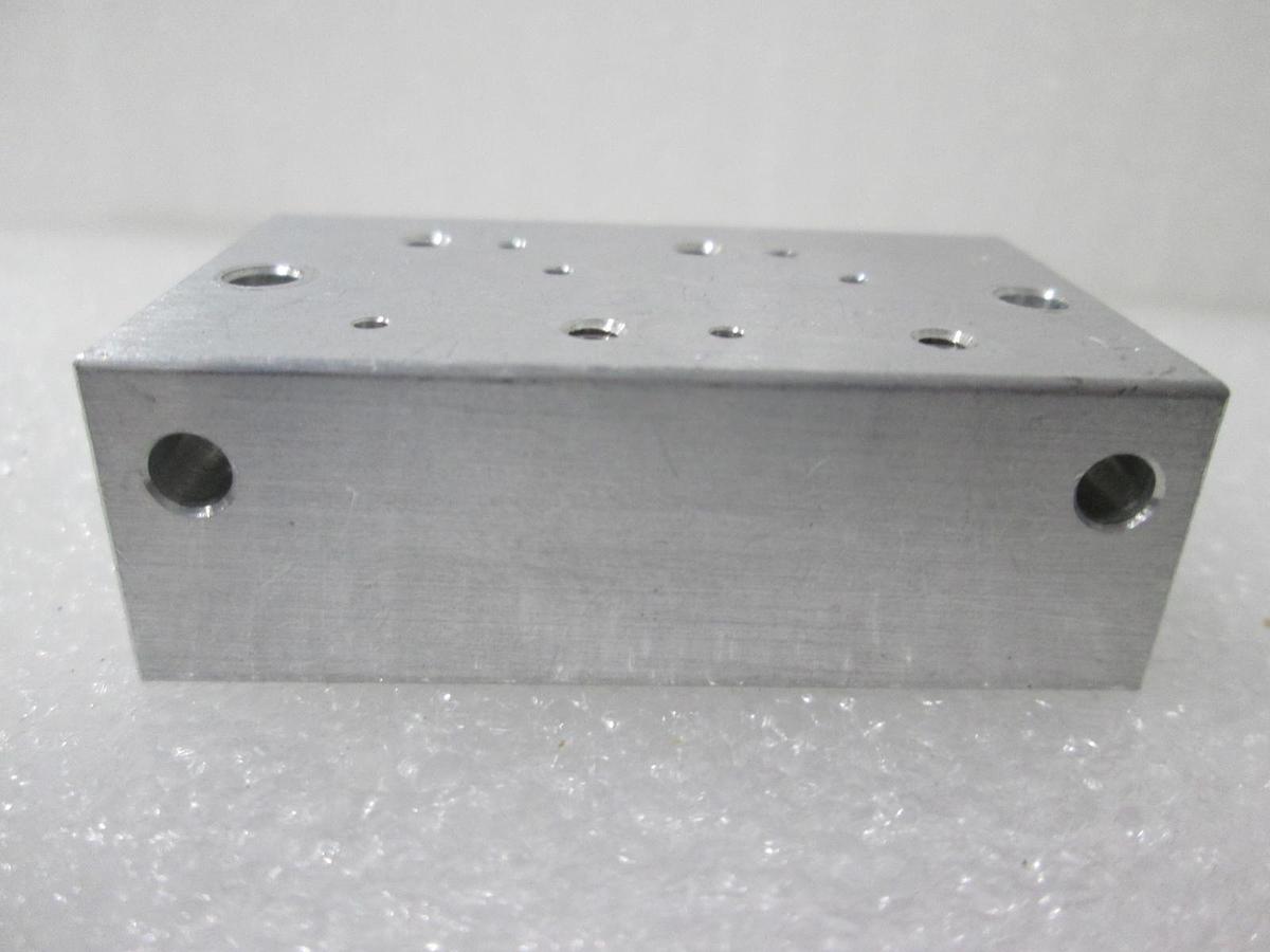 Used SMC, K01-021, 2 Position Manifold Block for Valve, New