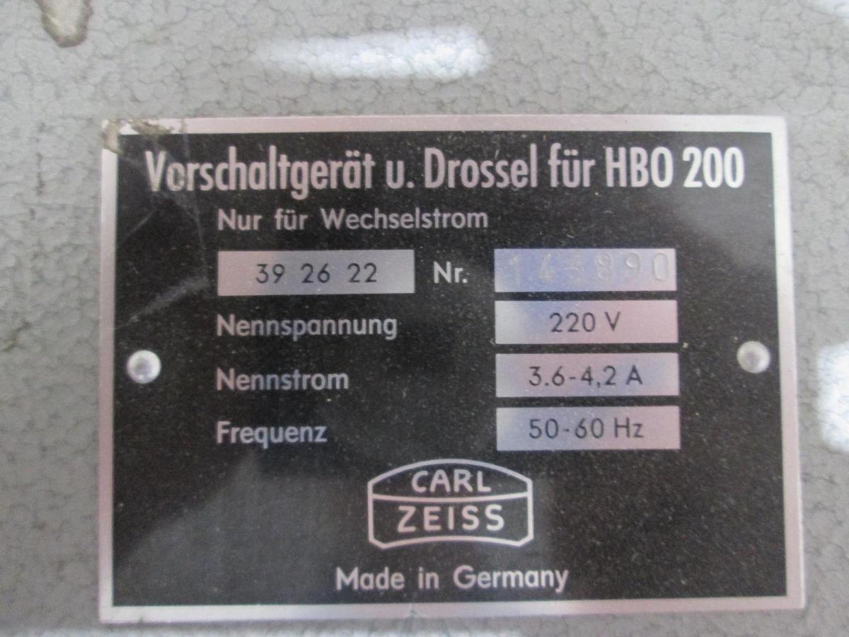 Used Carl Zeiss, Verschaltgerat u. Drossel fur HBO 200, Used