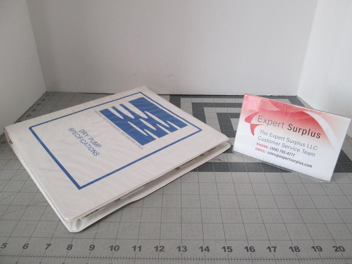 Used Ebara, Model A10S, Dry Vacuum Pump Manual, Used