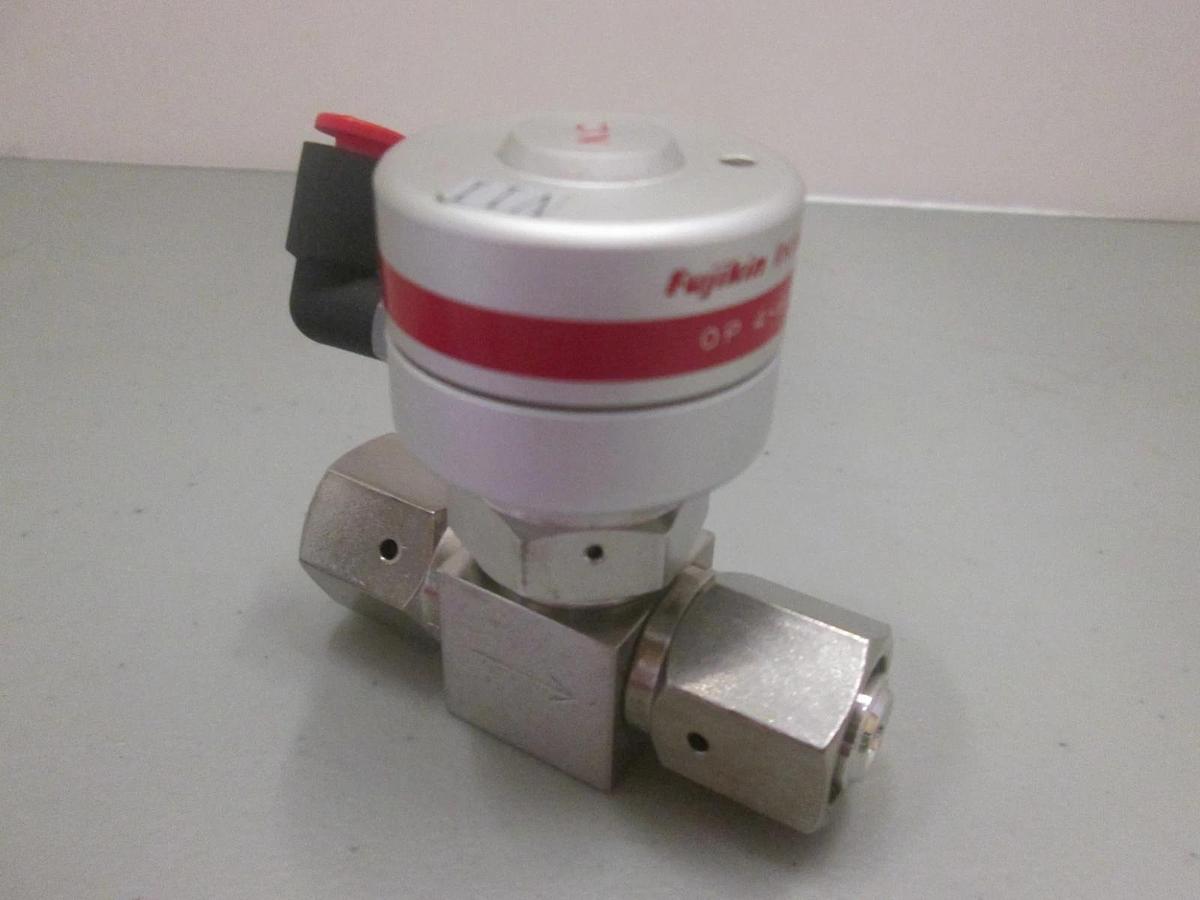 Used Fujikin Mega-Mini, 4-6kgf, Pneumatic Valve, 1/4" F UJR, Used