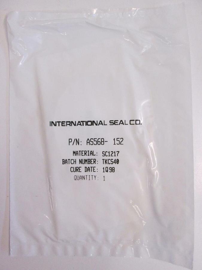 Used International Seal Co, AS568-152, White, SC1217, O-Ring Lot of 16