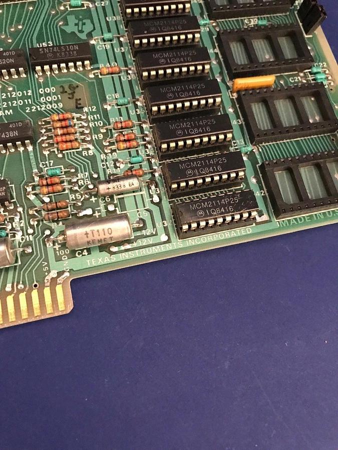 Used Texas Instruments 2212012-000 Rev 1G, PCB Assembly, Used