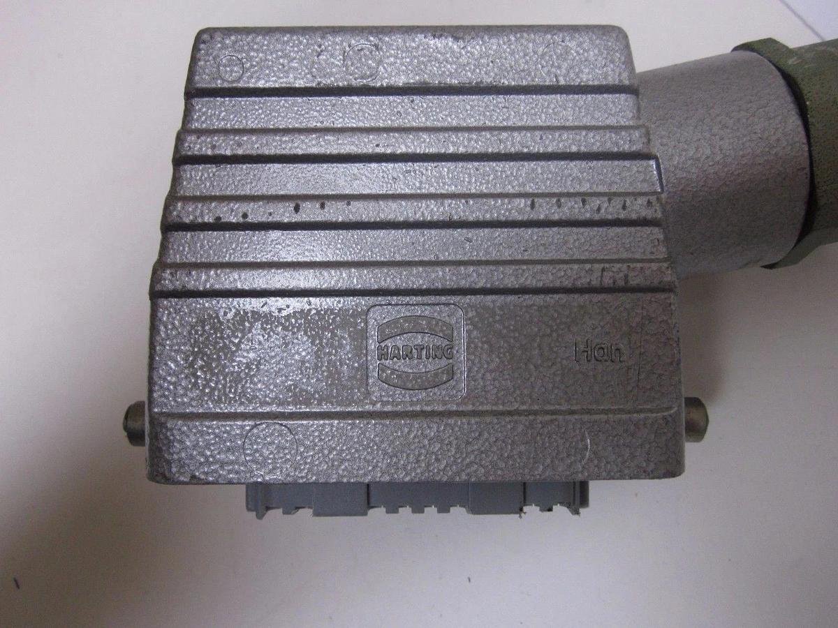Used Harting Han-DD 72F Crimp Terminal Connector, 72 Cont., Fem w/ Housing - Lot of 3