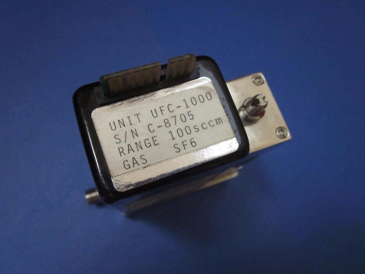 Used Unit UFC-1000, MFC, Mass Flow Controller, SF6, 100 SCCM, 1/4" Swagelok, Used