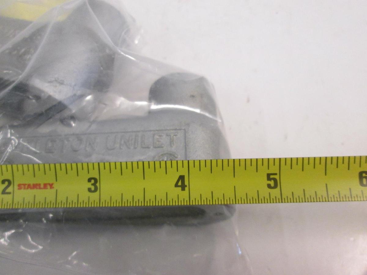 Used Appleton Unilet Conduit Body, 4 1/2", 1/2 LB Form, Used, Lot of 3