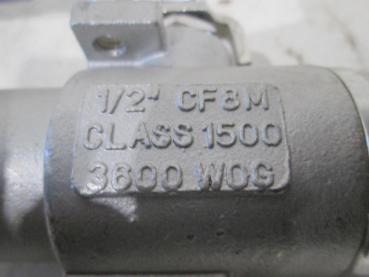 Titan, Ball Valve, 1/2" CF8M, Class 1500, 3600 WOG, New