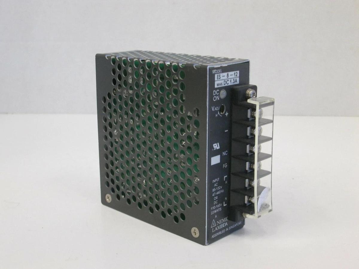 Used Nemic Lambda ES-8-12 Power Supply, DC 1.3A, Used