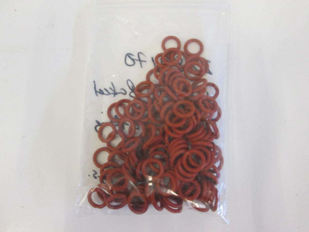 Pacific Rubber, 2280170, Silicone Baked Red 110S70, O-Ring Lot of 122