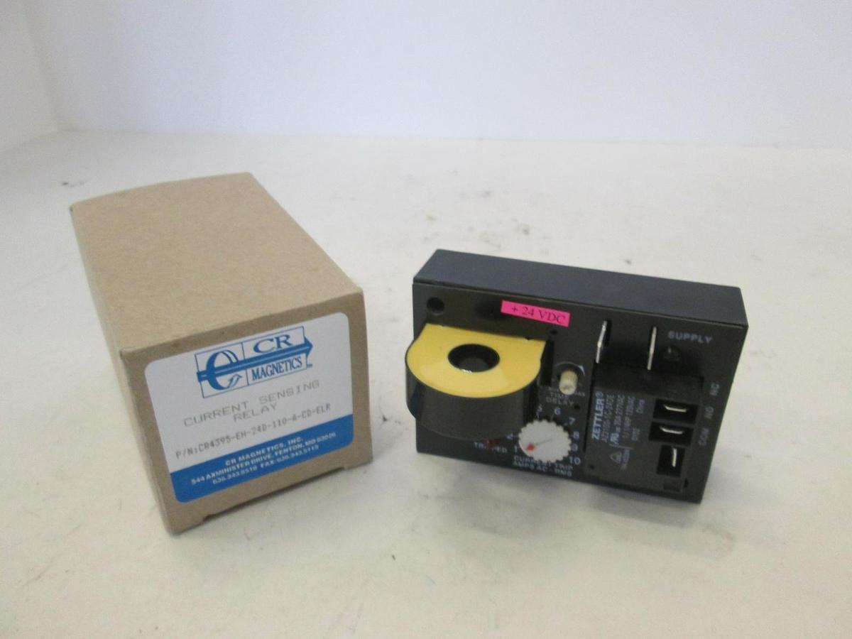 CR Magnetics, Current Sensing Relay, CR4395-EH, New