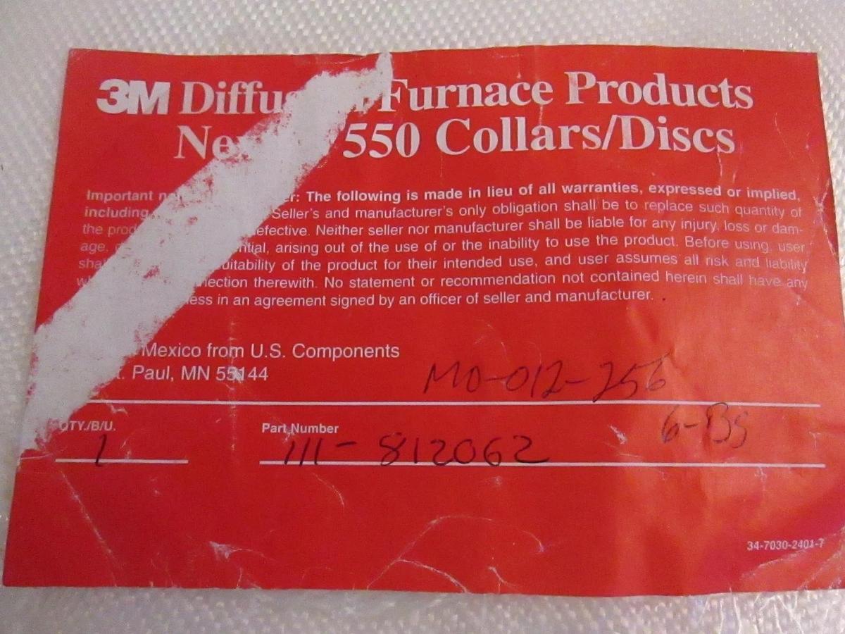 3M Diffusion Furnace Products, Nextel 550 Ceramic Collars/Discs, 111-812062