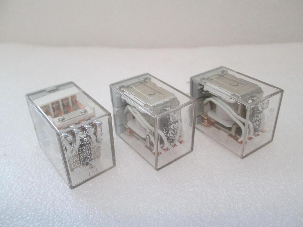 SKY, SKMP-4C-24VDC, Relay, Used, Lot of 3