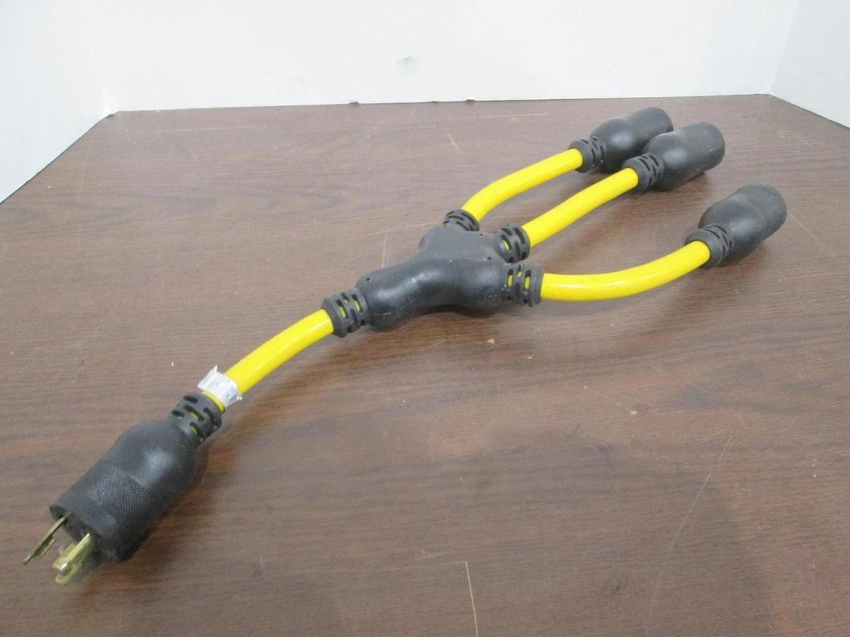 Used Electricord, BX-3062, 3 Way Adapter Cord Set, Used