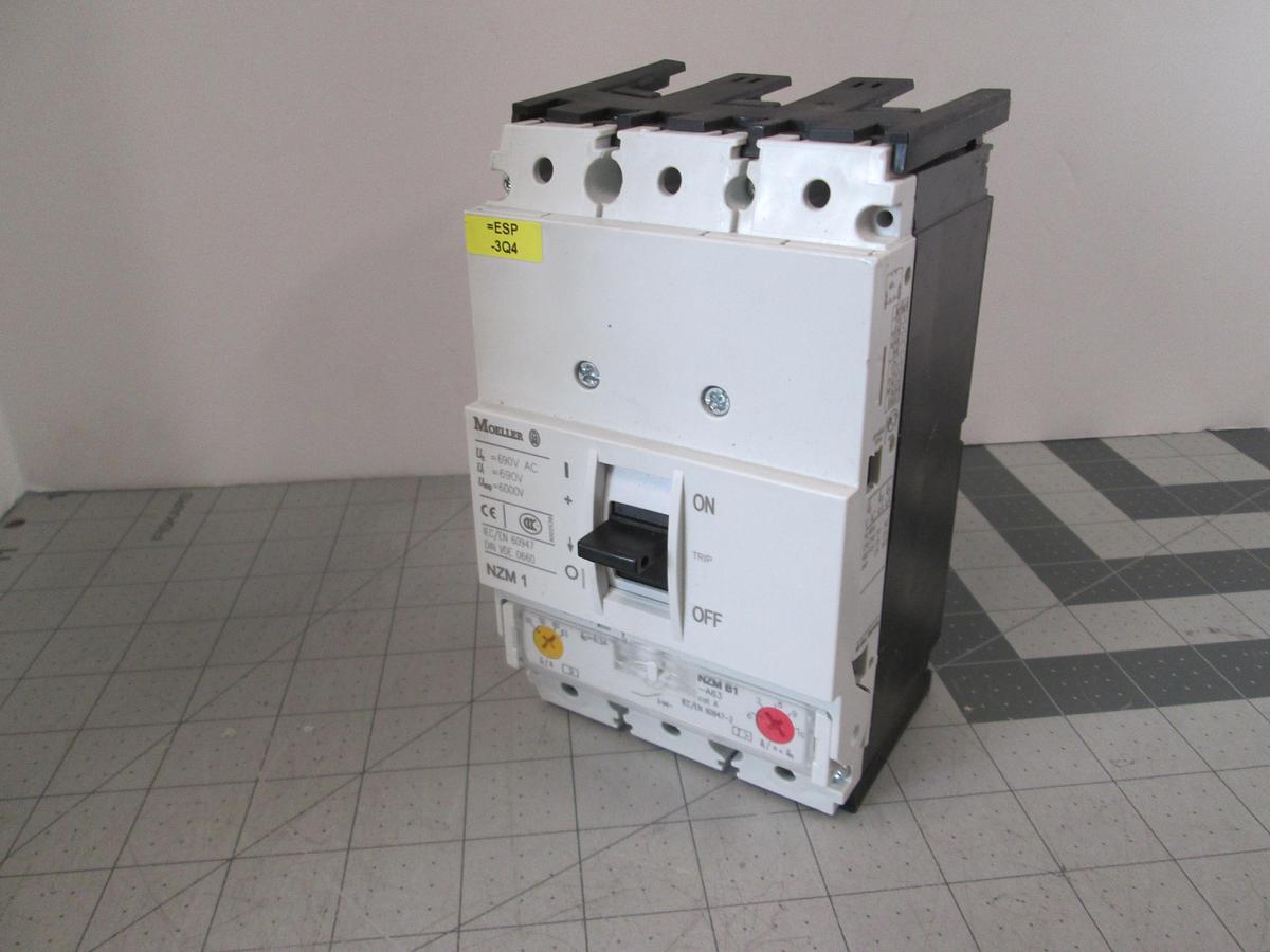 Used Eaton Moeller, NZMB1-A63 NZM1 63A, 3 Pole 690V, Molded Case Circuit Breaker
