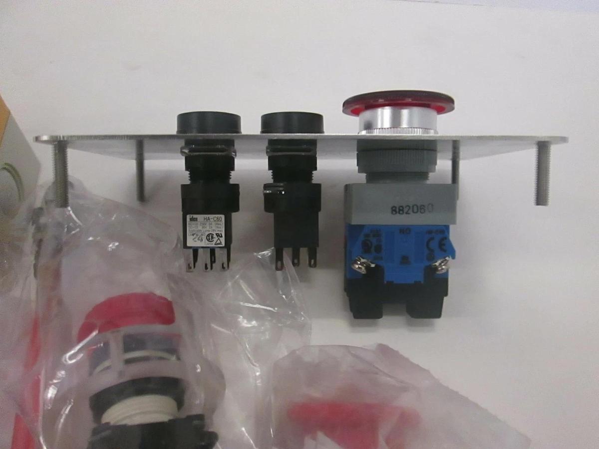 Used Various Brands, Red Emergency Stop Buttons, Used, Lot of 14