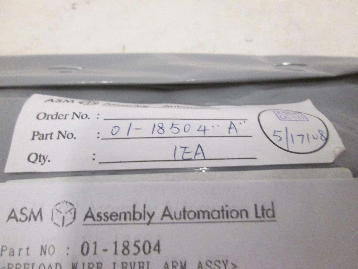 ASM, Preload Wire Level Arm Assy, 01-18504, New