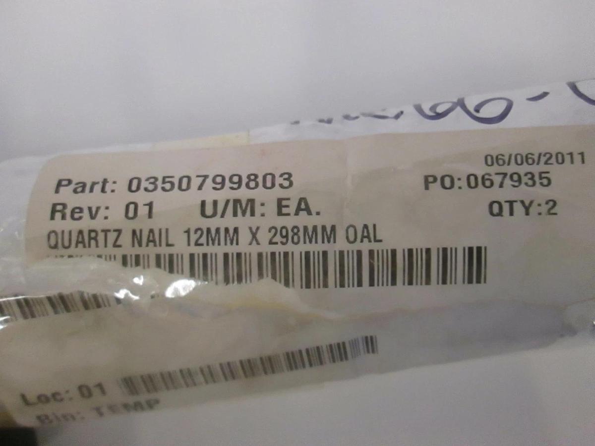MRL Sandvik Quartz Nail, 0350799803,12MM x 298MM OAL, New, Lot of 2