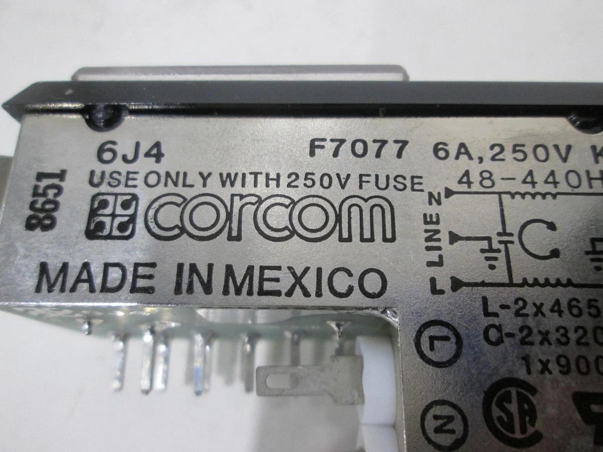 Used Corcom, F7077, Filter, 6A-250V, Used