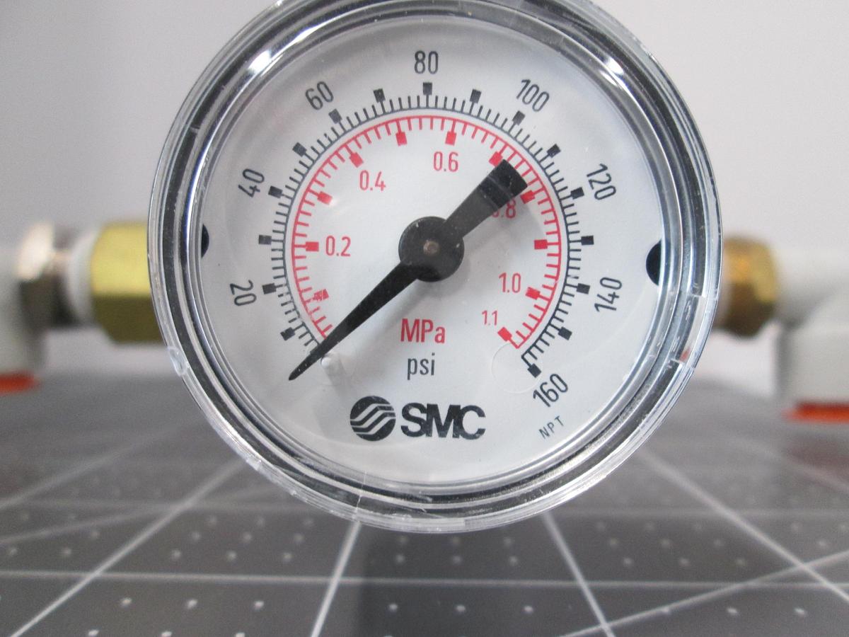 Used SMC, SRH4011-04, Stainless Steel Clean Regulator, 1/2"Rc, Used Working