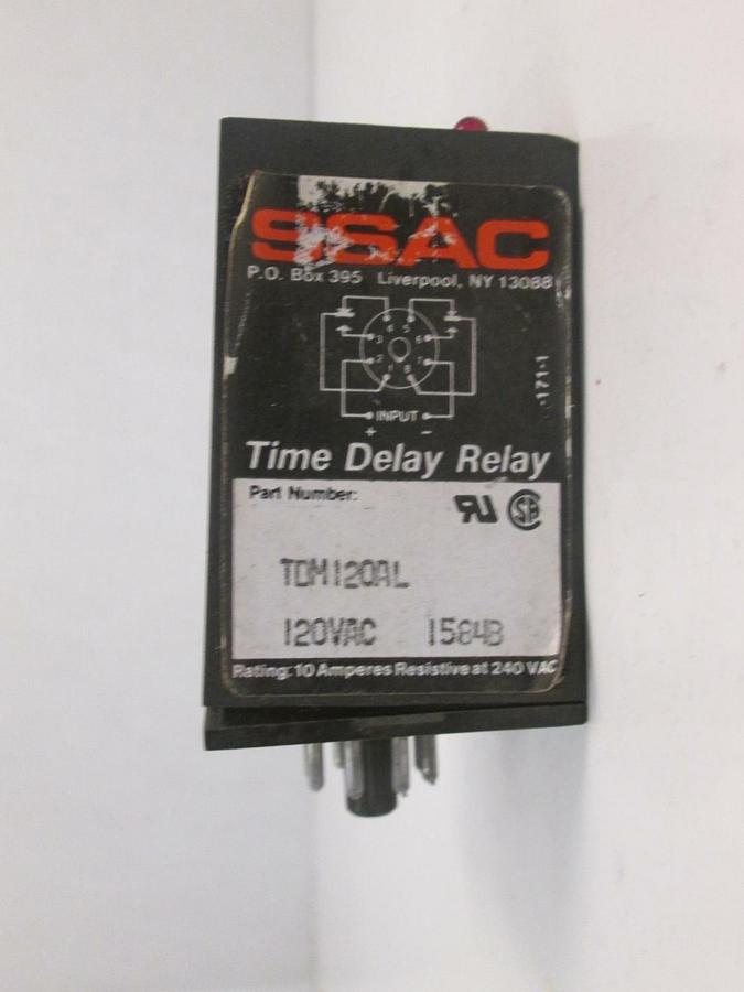 Used SSAC Digi-Set TDML120AL Time Delay Relay, 1-1023 Seconds, 120VAC, Used