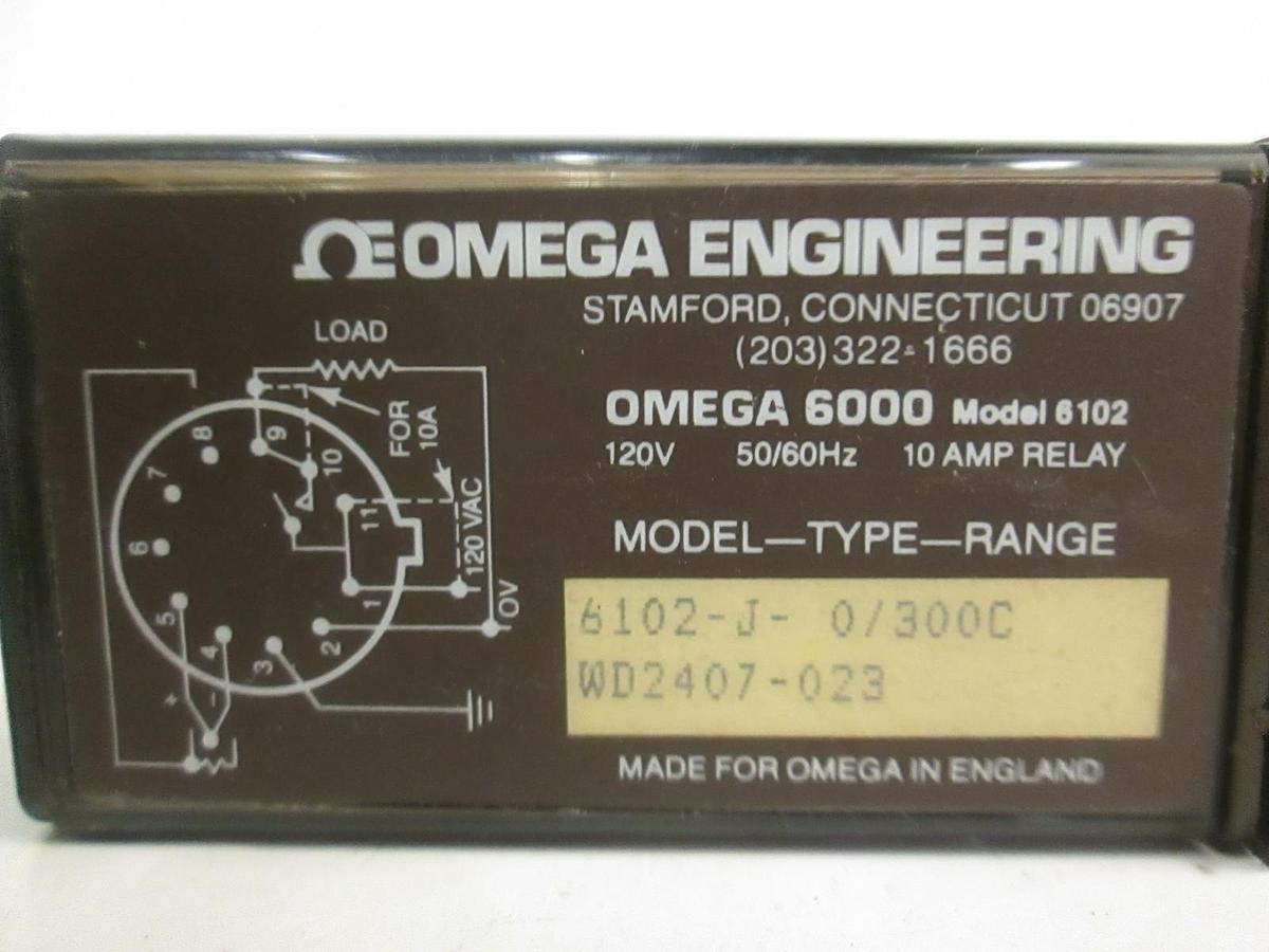 Used OMEGA CAL 6000 Series, 6102-J-0/300C, Temperature Controller, Used