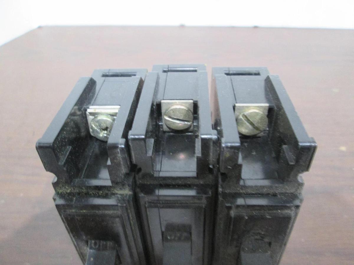 Used Westinghouse, HACR Type, Single Pole Circuit Breaker, 10A, Used, Lot of 3