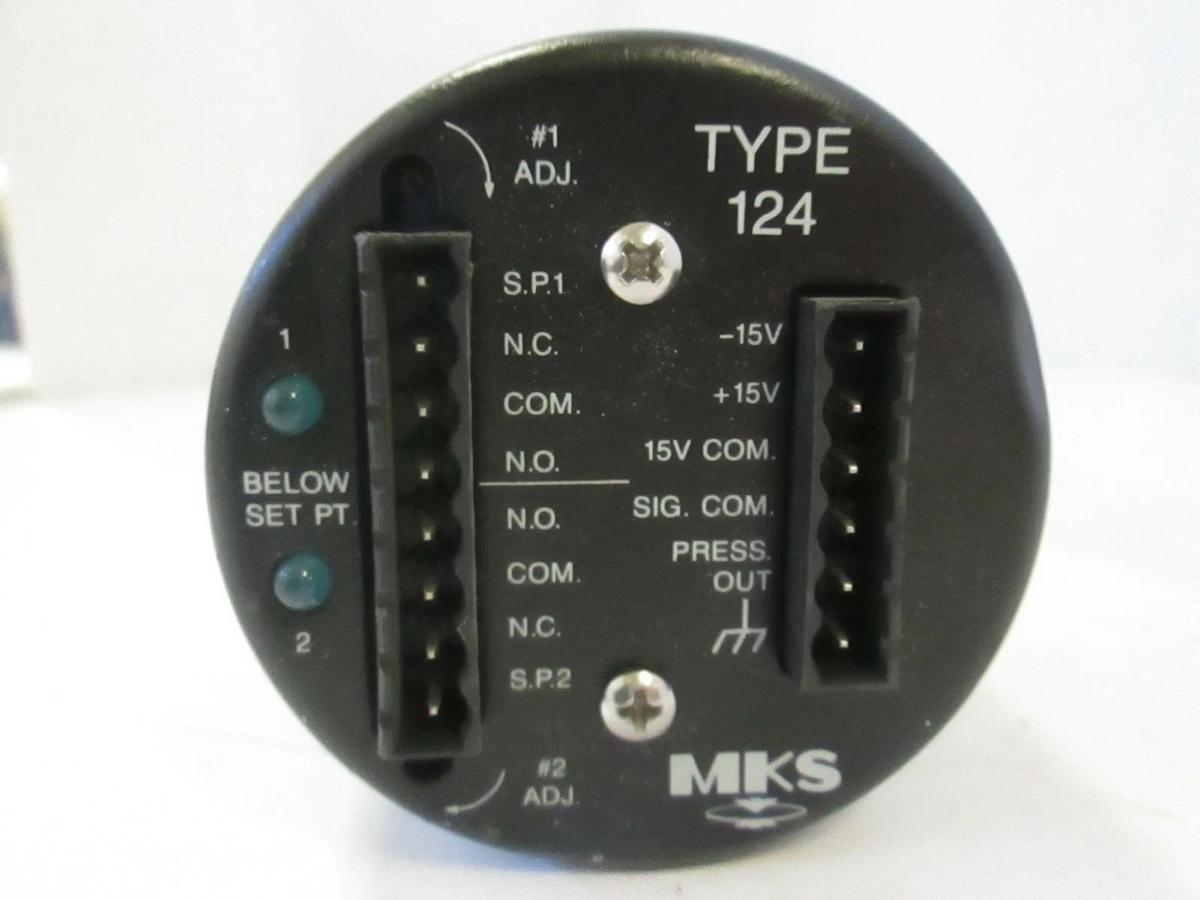Used MKS Baratron 124AA-00010BB, 10 TORR Type 124 Pressure Transducer, Used