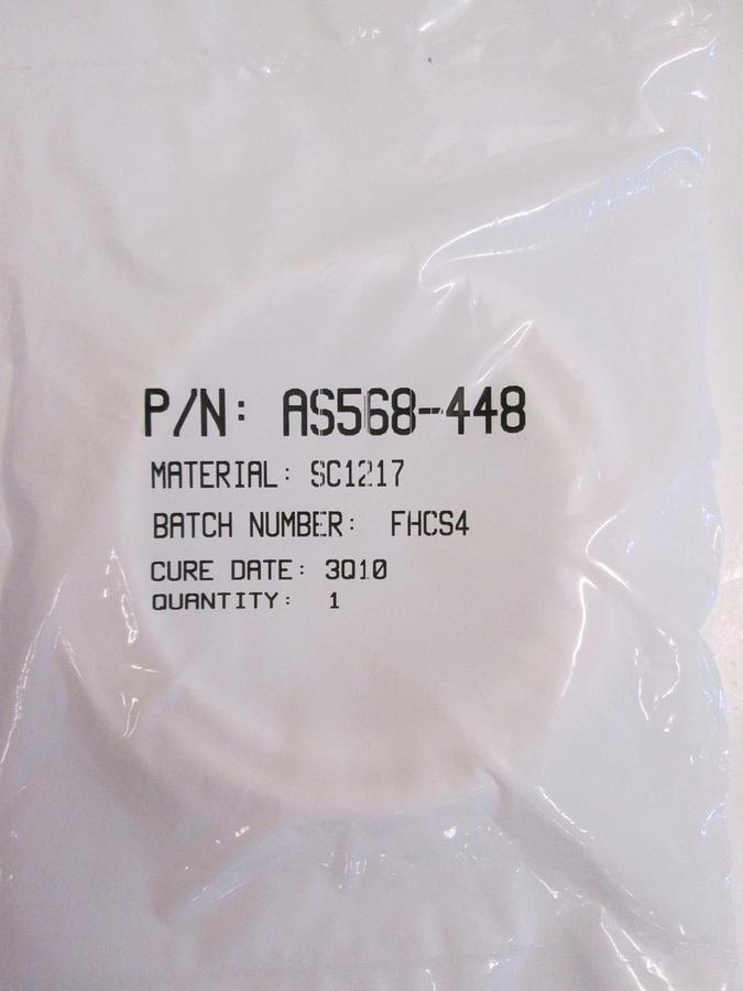 Used International Seal Co, AS568-448, White, SC1217, O-Ring Lot of 19