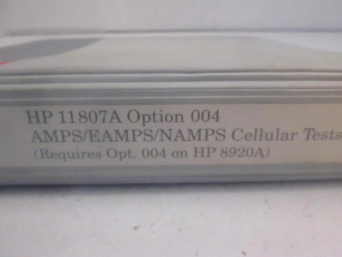 Used HP 11807A Option 004 AMPS/EAMPS/NAMPS Cell Test, Used